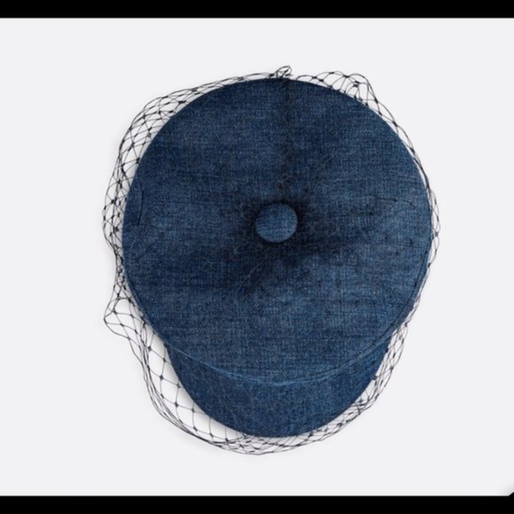 LIMITED TIME OFFER   Dior Denim Hat with veil